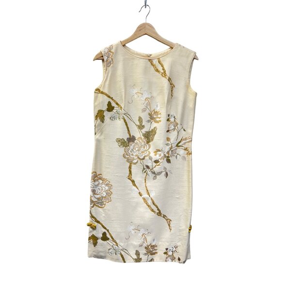 Hawaiian Casuals Stan Hicks Made in Honolulu Vintage 60's Raw Silk Floral shift - Picture 2 of 13